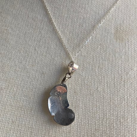 INDIAN JEWELRY /Navajo silver feather necklace
