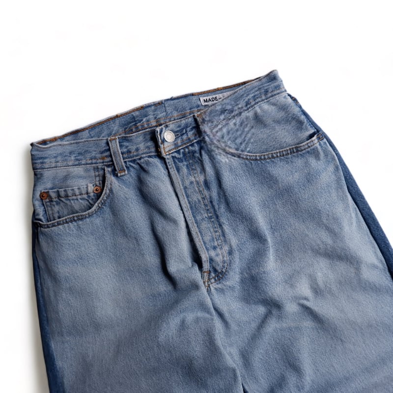 SUNNY SIDE UP(サニーサイドアップ)/Remake 06 2for1 denim SUNNY SIDE UP(サニーサイドアップ)/Remake 06 2for1 denim