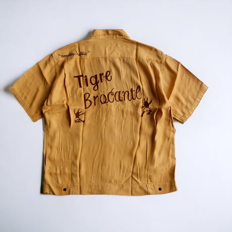TIGRE BROCANTE (ティグルブロカンテ)/teamTIGREボーリングシャツ/Mustard