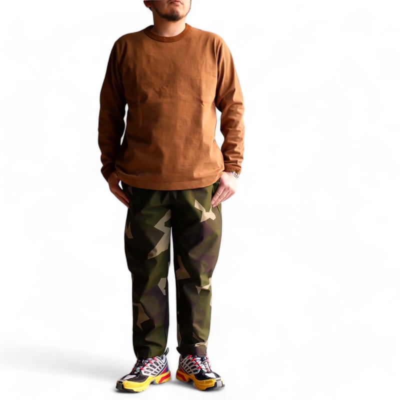 Jackman(ジャックマン）/Dotsume LS T-Shirt/Bronze | TO