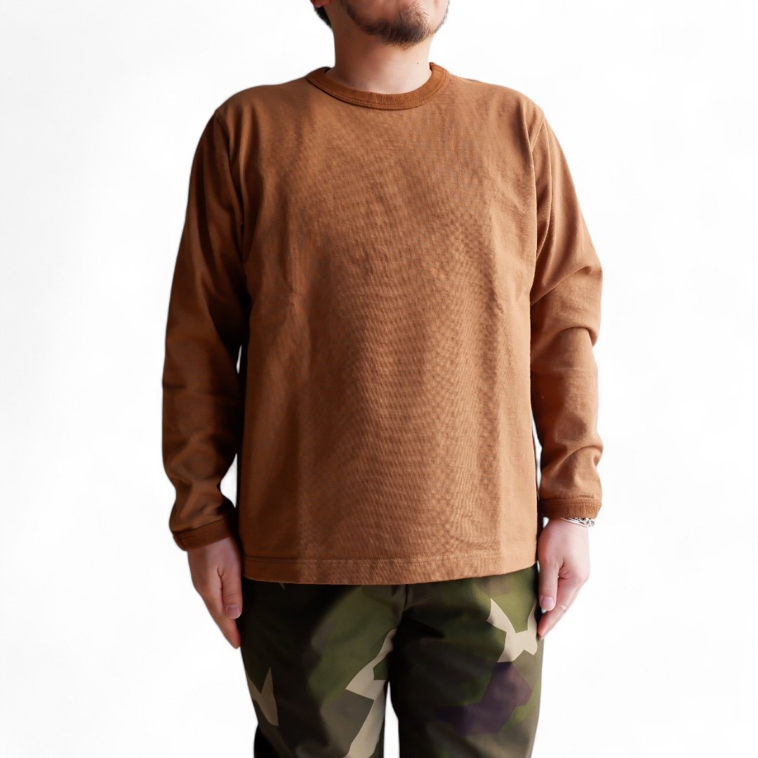 Jackman(ジャックマン）/Dotsume LS T-Shirt/Bronze | TO
