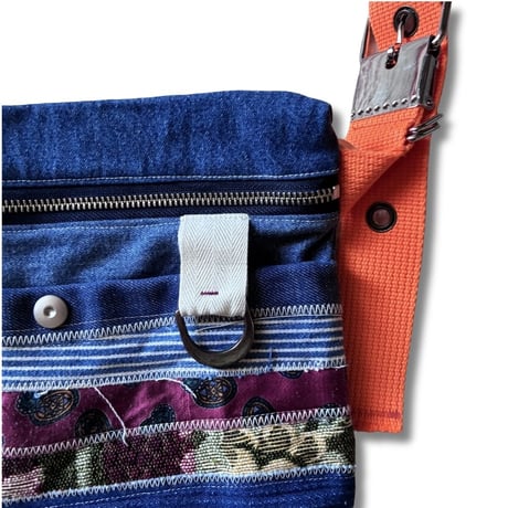 mastrkey(マスターキー)×tortoise 別注/ ボディバッグ　Vintage Denim(4)