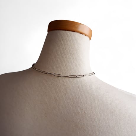【NEW SELECT】cube & cube design silver necklace