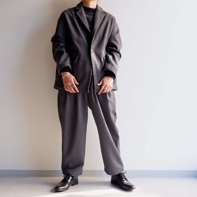 タグ付⭕️UNIVERSAL TISSU ヘリンボーンウール サロペットパンツ