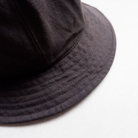 HIGHER(ハイヤー）/ FRENCH OXFORD CINCH BUCKLE HAT / Black