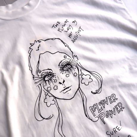 TIGRE BROCANTE (ティグルブロカンテ)/Flower Lady Massive T/White