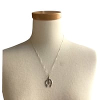 INDIAN JEWELRY / Navajo Naja silver necklace