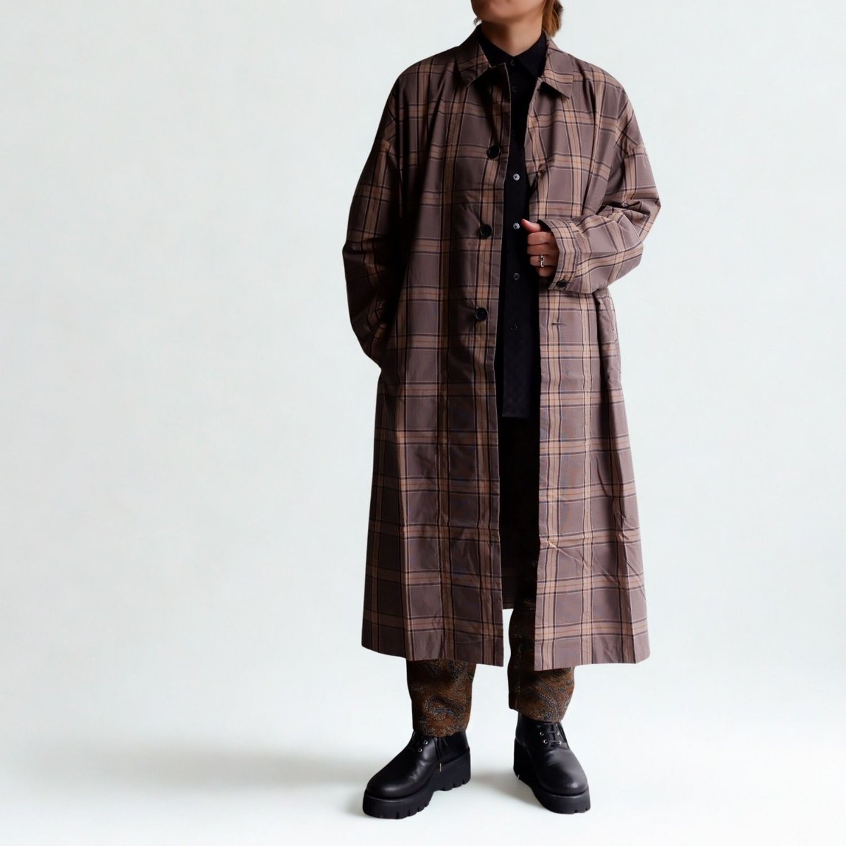 UNIVERSAL TISSU （ユニバーサルティシュ）/ グレンチェック ステン