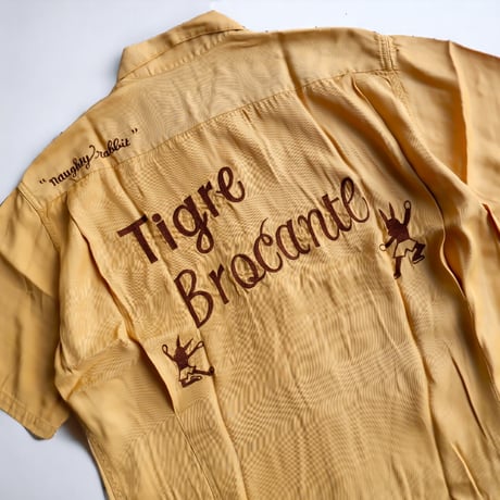 TIGRE BROCANTE (ティグルブロカンテ)/teamTIGREボーリングシャツ/Mustard