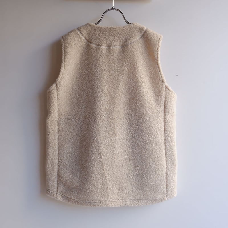 Jackman(ジャックマン）/Boa Zip Vest/Ivory | TORTOISE 