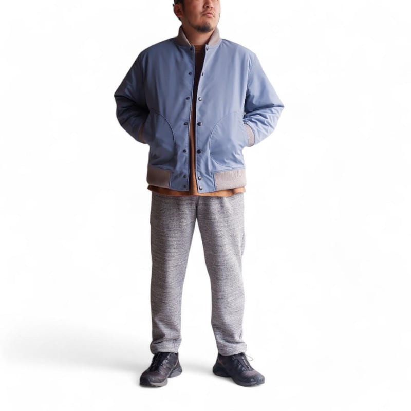 Jackman(ジャックマン) /OX Award Jacket/312:Smoky Saxe Jackman(ジャックマン) /OX Award Jacket/312:Smoky Saxe