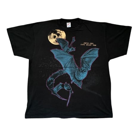 【From USA】old/vintage「Animal Bat 」Print Tee / used /古着