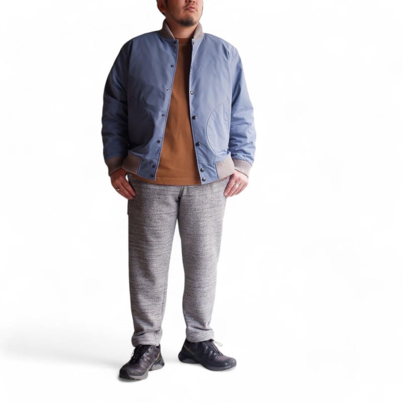 Jackman(ジャックマン) /OX Award Jacket/312:Smoky Saxe Jackman(ジャックマン) /OX Award Jacket/312:Smoky Saxe
