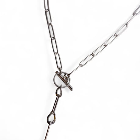 【NEW SELECT】cube & cube design silver necklace