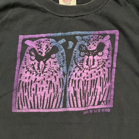 【From USA】old/vintage「owl」Print Tee / used / 古着