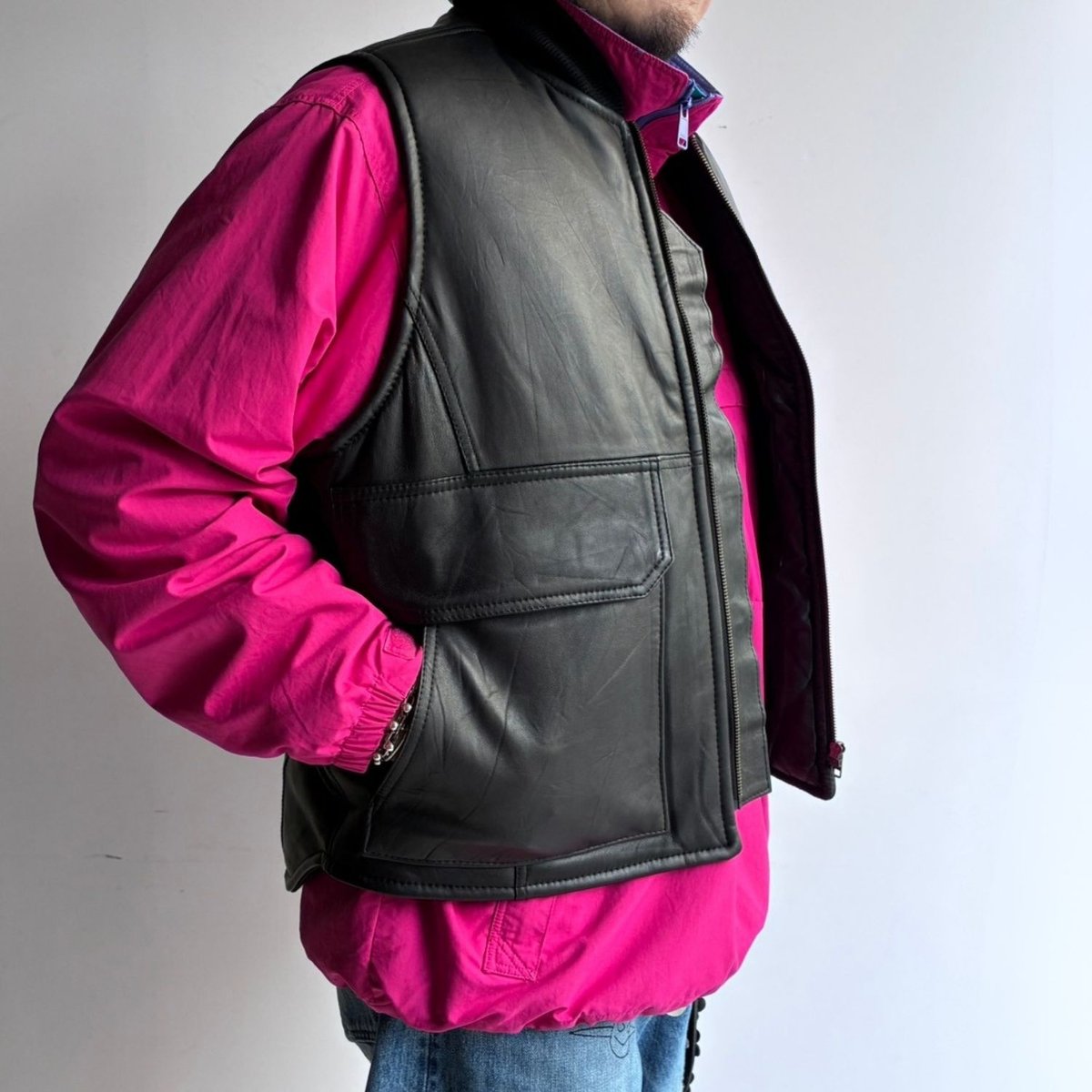 yoused（ユーズド）/ REMAKE RIB COLLAR DOWN VEST | TOR