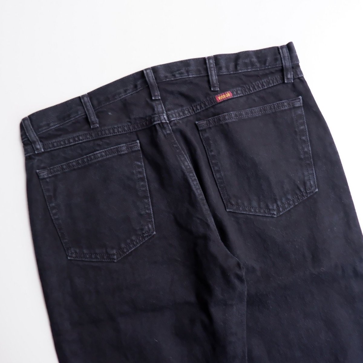 OLD/VINTAGE】RUSTLER(ラスラー)BLACK DENIM/W36 L29 /