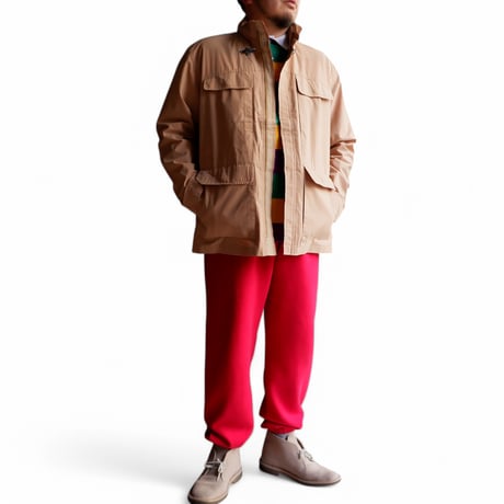 【OLD/VINTAGE】Old Fireman Design Jacket/beige-1