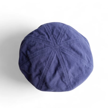 HIGHER(ハイヤー）/C/L PLAIN FLANNEL WIDE BERET/ネイビー