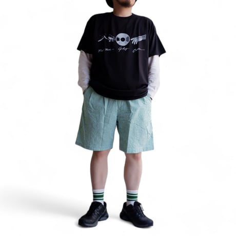 catta(カッタ)/BAGS EASY SHORT PANTS-SEERSUCKER GINGHAM/GREEN