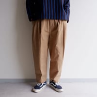 UNIVERSAL TISSU （ユニヴァーサルティシュ）/コットンナイロンリップストップタックパンツ/ベージュ