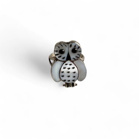 ZUNI(ズニ) /Indian jewelry "OWL RING" /Reginda kallestewa
