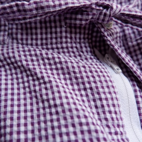catta(カッタ)/BAGS EASY SHORT PANTS-SEERSUCKER GINGHAM/PURPLE