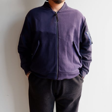 MADE by sunny side up(サニーサイドアップ)/SWEAT MA-1 / Navy / size:3