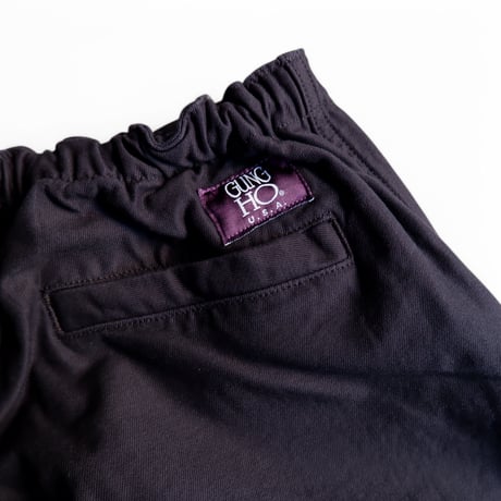 GUNG HO (ガンホー)/EAZY FATIGUE PANTS/BACK SATIN/BLACK