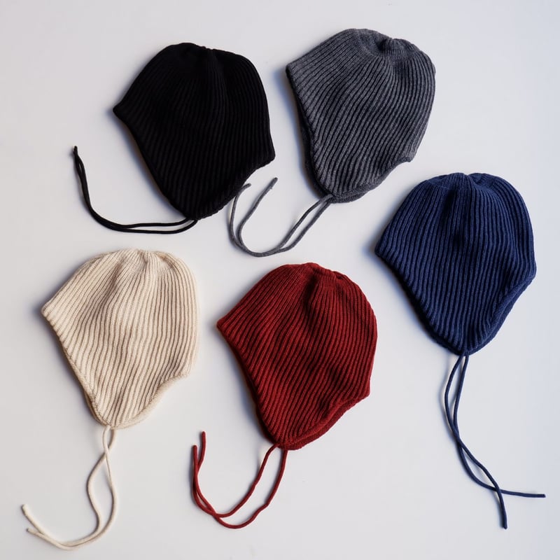 ROTOTO(ロトト)/EAR FLAP BEANIE (耳当て付きビーニー) イヤーフラップ