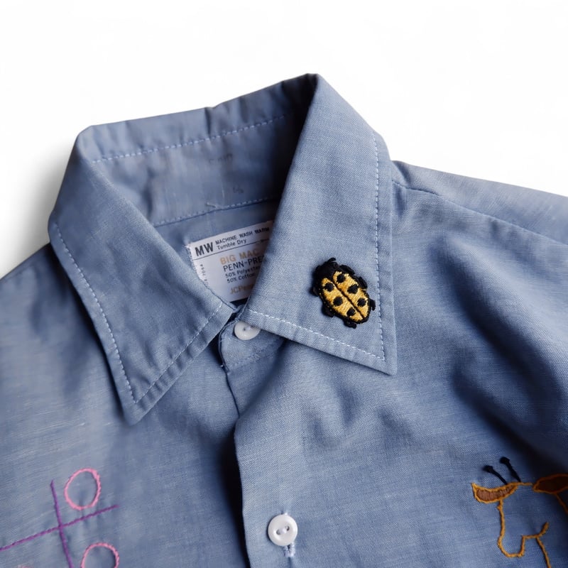 BIG MAC Jc penny 70'Sシャンブレーシャツ ヴィンテージ 古着 70s BIG MAC JC Penney オールド ブルー シャンブレー