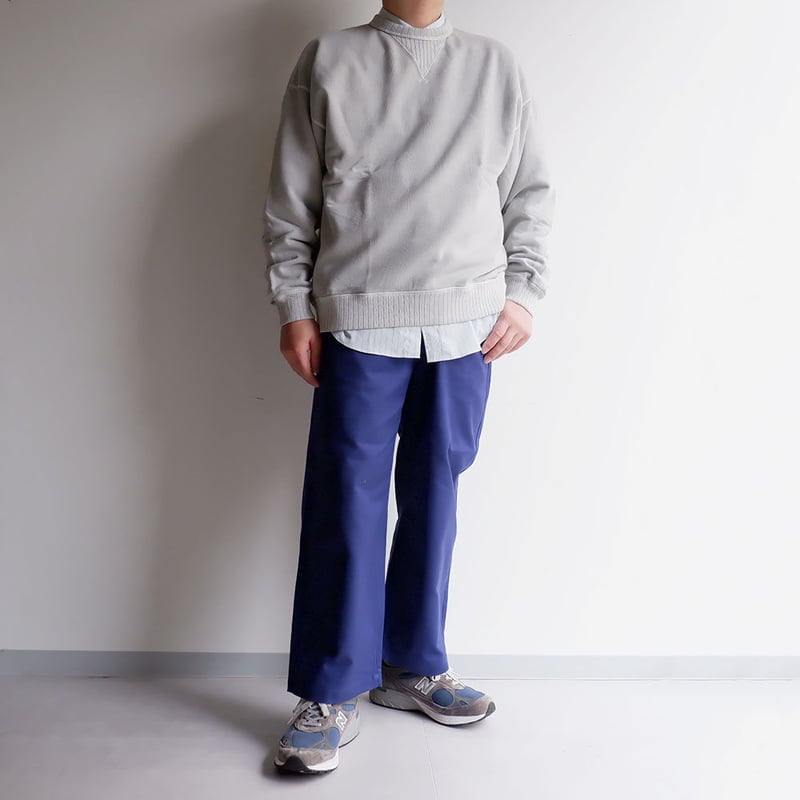 Jackman(ジャックマン）/Faded Sweat Crewneck/Fade Silve