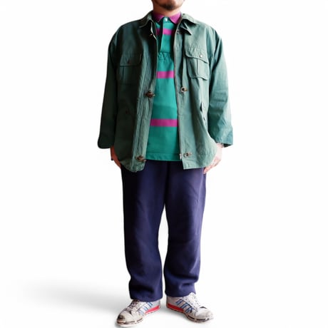 【OLD/VINTAGE】Old Fireman Design Jacket/Green-1