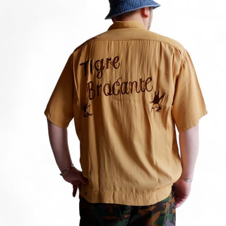 TIGRE BROCANTE (ティグルブロカンテ)/teamTIGREボーリングシャツ/Mustard