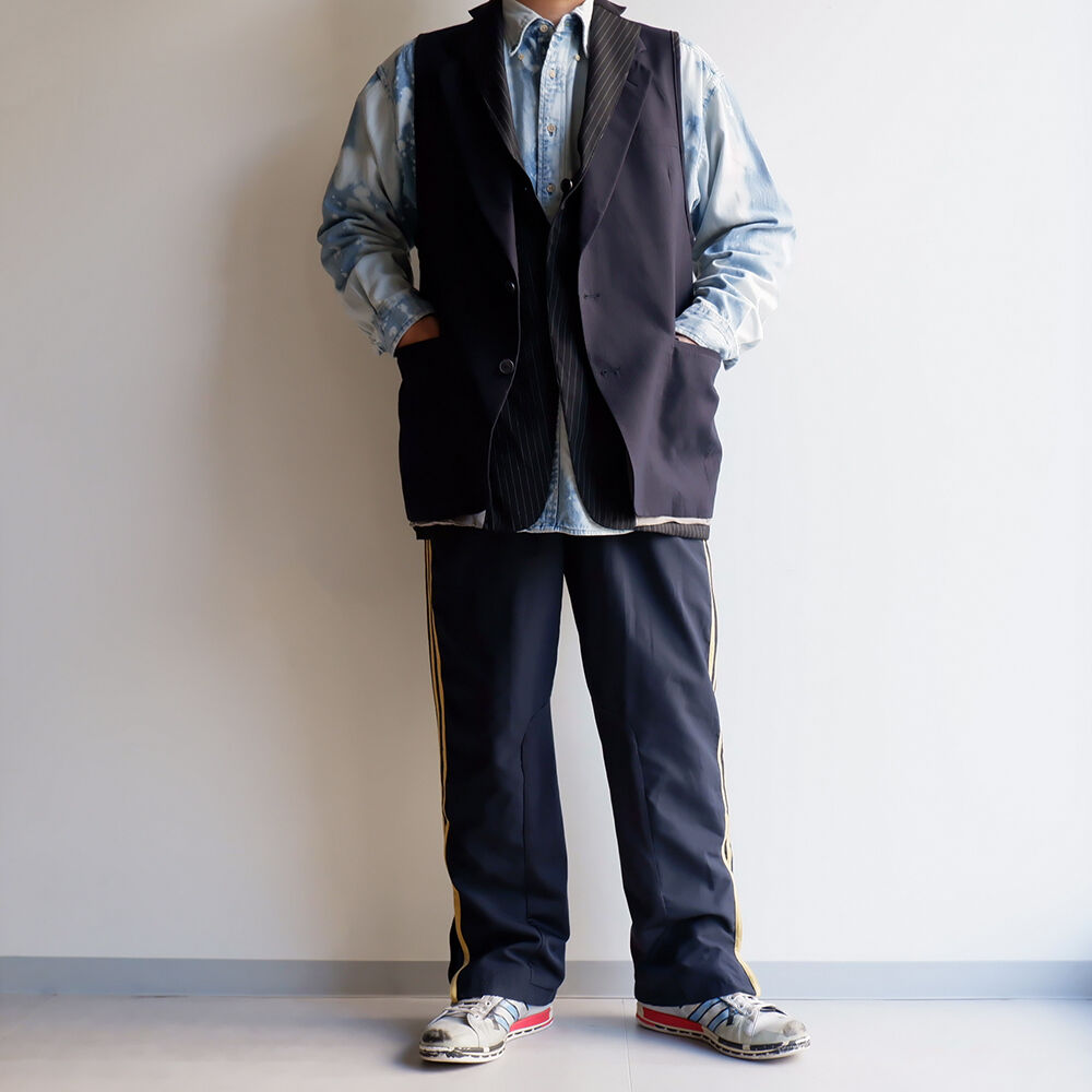 sunny side up フレームワーク別注テーラードベスト　ピンバッジ付き fit=scale-down,w=1200