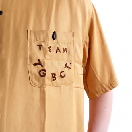 TIGRE BROCANTE (ティグルブロカンテ)/teamTIGREボーリングシャツ/Mustard