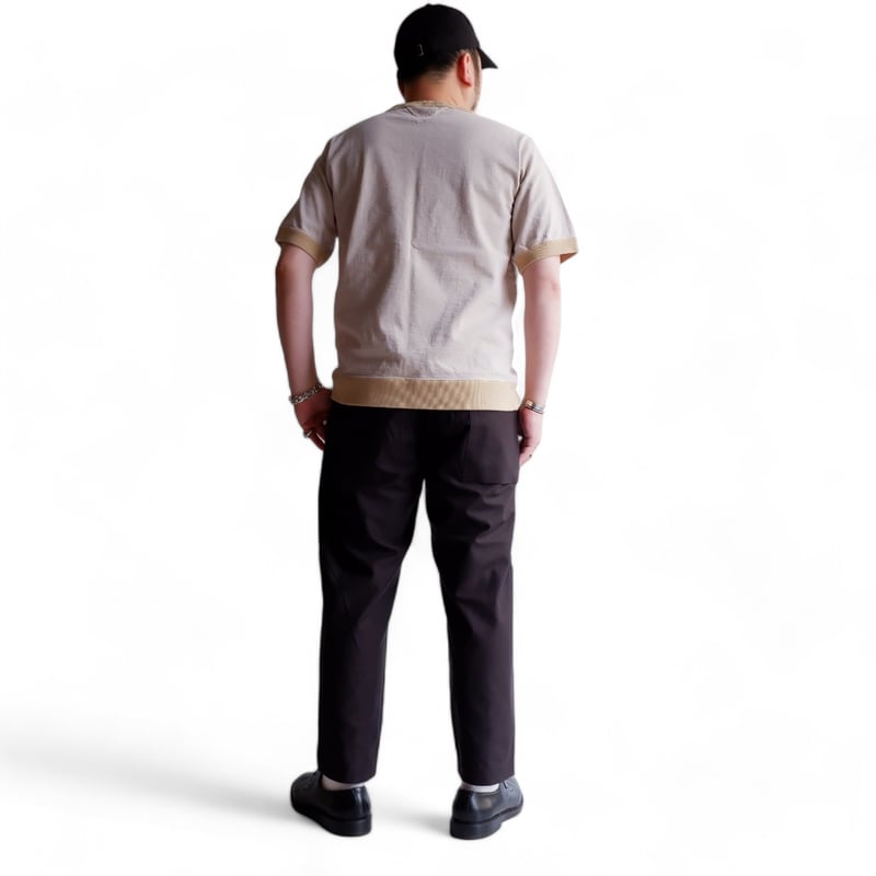 Jackman(ジャックマン）/Dotsume Rib T-Shirt/ 346 : Dirt