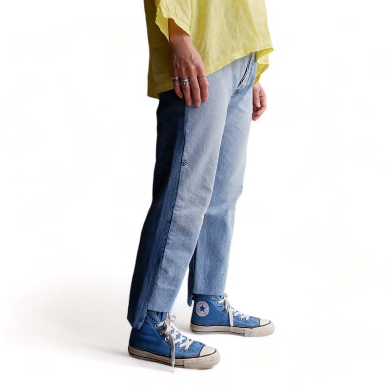 SUNNY SIDE UP(サニーサイドアップ)/Remake 06 2for1 denim SUNNY SIDE UP(サニーサイドアップ)/Remake 06 2for1 denim