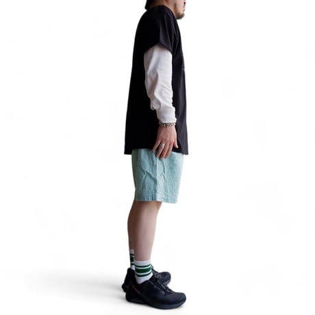 catta(カッタ)/BAGS EASY SHORT PANTS-SEERSUCKER GINGHAM/GREEN