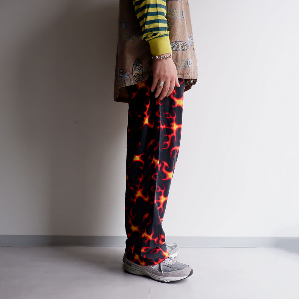 US 三軒茶屋 Flames Printed Easy Short Pants US 三軒茶屋 'Flames Printed Easy Short Pants'フレームス