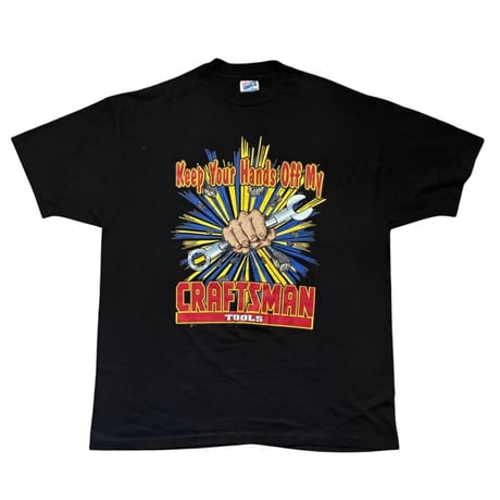 【From USA】90s old/vintage「CRAFTSMAN」Print Tee / used/古着