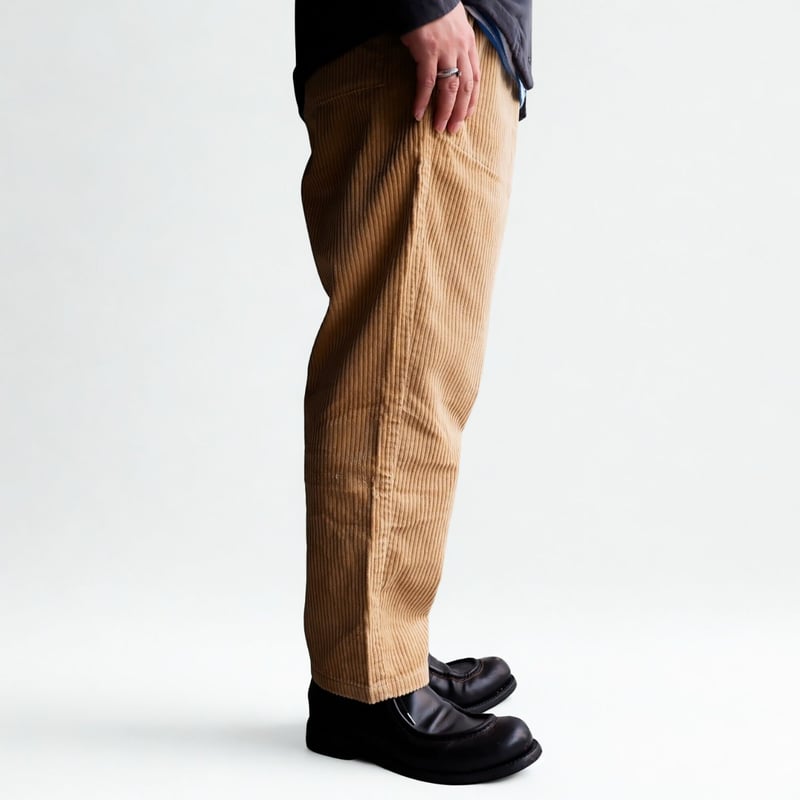 美品　ティグルブロカンテ 5Wコーデュロイ タゴサク ロングパンツ　黒　日本製 TIGRE BROCANTE(ティグルブロカンテ）/ 5Wコーデュロイタゴサクロング