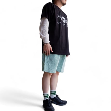 catta(カッタ)/BAGS EASY SHORT PANTS-SEERSUCKER GINGHAM/GREEN