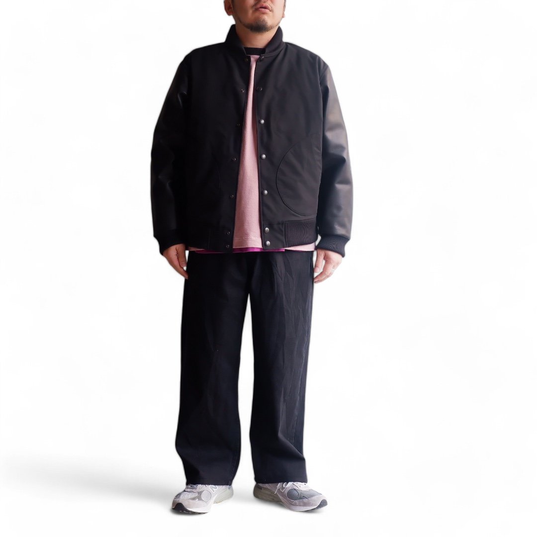 Jackman(ジャックマン)/OX Award Jacket/07:Black | TORT Jackman(ジャックマン)/OX Award Jacket/07:Black | TORT