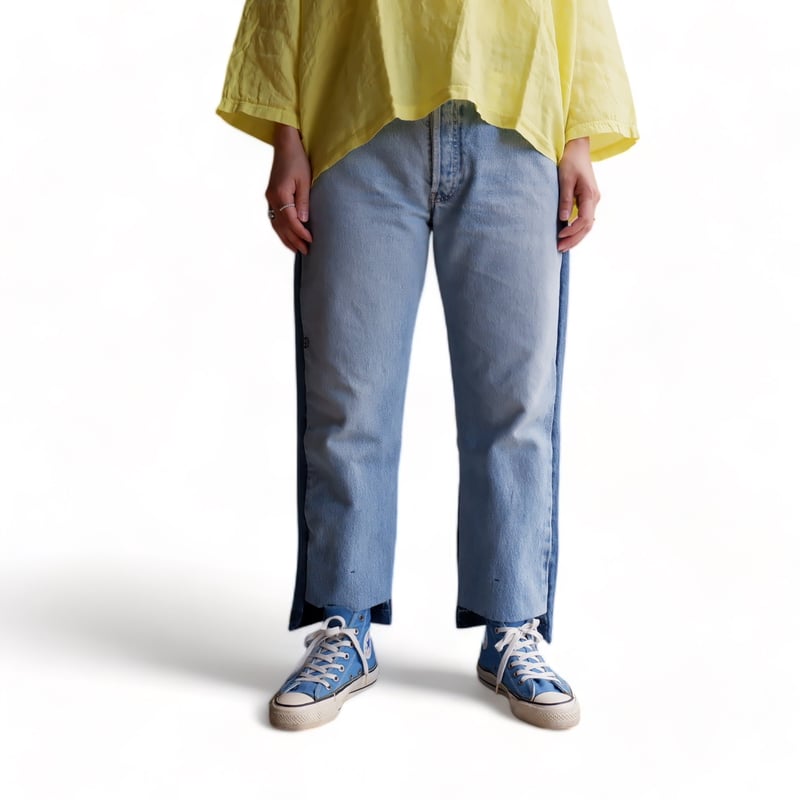SUNNY SIDE UP(サニーサイドアップ)/Remake 06 2for1 denim SUNNY SIDE UP(サニーサイドアップ)/Remake 06 2for1 denim