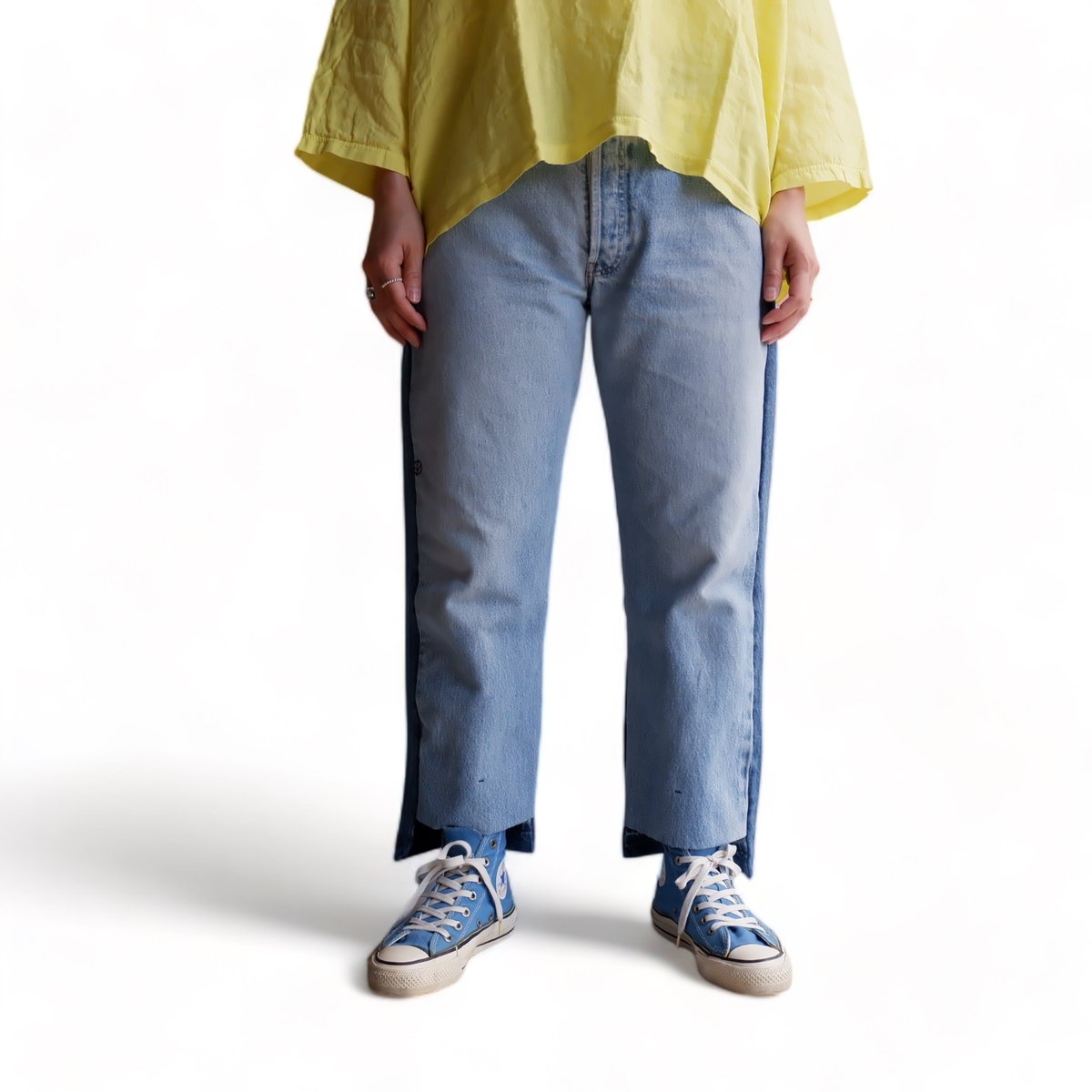 SUNNY SIDE UP(サニーサイドアップ)/Remake 06 2for1 denim SUNNY SIDE UP(サニーサイドアップ)/Remake 06 2for1 denim