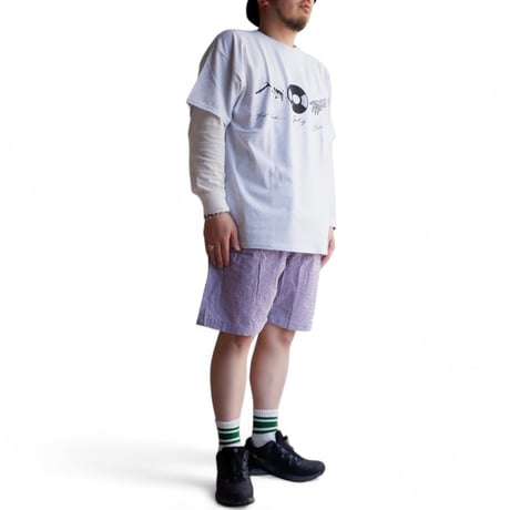 catta(カッタ)/BAGS EASY SHORT PANTS-SEERSUCKER GINGHAM/PURPLE