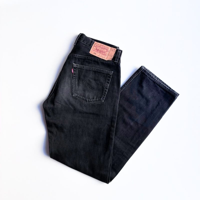 OLD/VINTAGE】90s USA製 / Levi's501 Black denim /