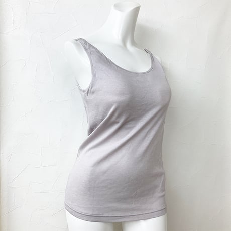 【オンライン限定】【SALE】カップ付きタンクトップ【Mサイズのみ　コットンシルク・ミラノリブ】9368-17S