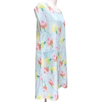 【SALE】柔しゃりワンピース【水彩フラワー】53650N-20S